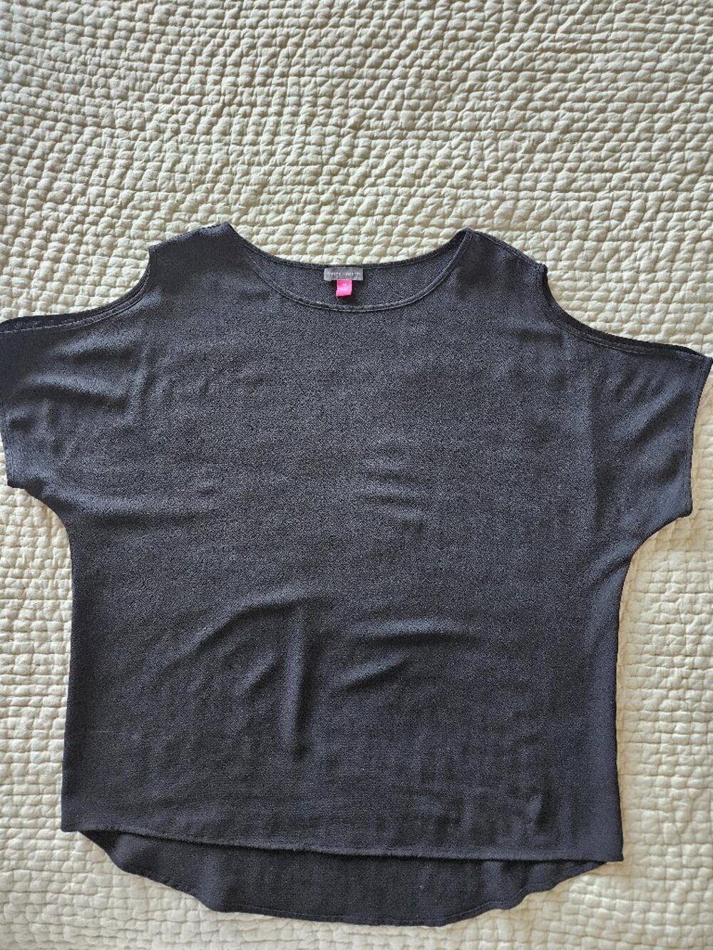 Vince Camuto Cold Shoulder Blouse - Black